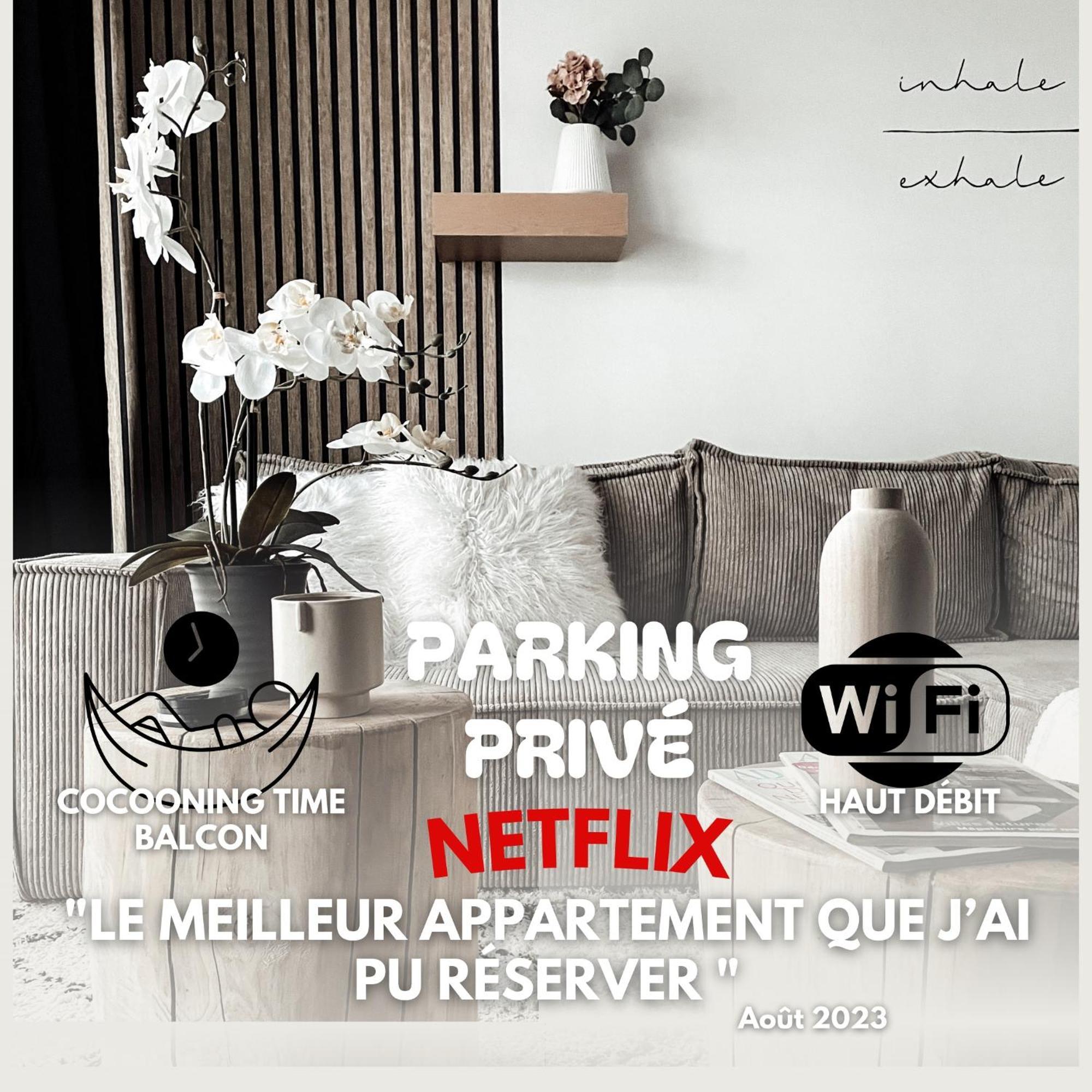 Appartement Le Cocon Blanc - T2 - Parking Prive - Balcon - Nouvelle Ville, Gare